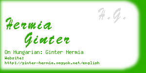 hermia ginter business card